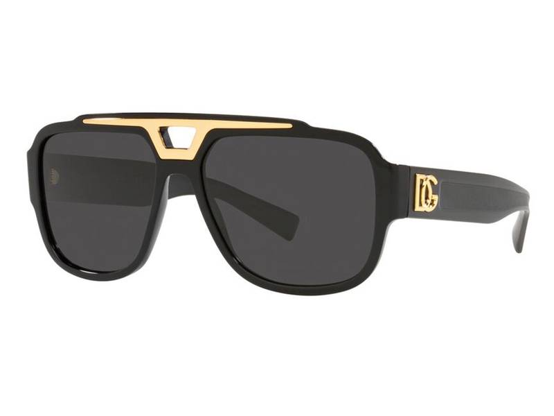 Dolce and gabbana clearance sunglasses black and gold