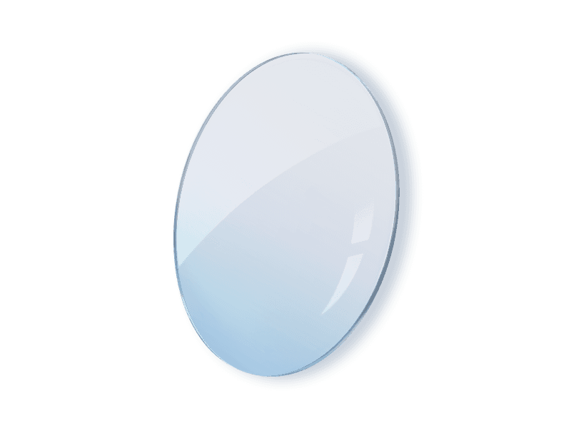 Glass lens 1.67 Multifocal Blueblocker 