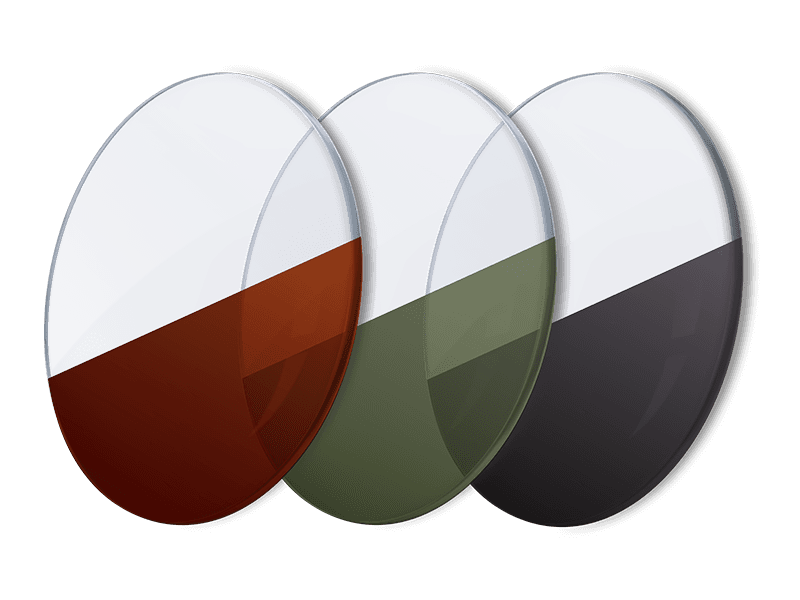 Glass lens 1.5 Transition Bifocal 