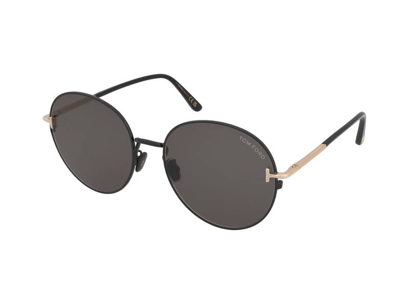 サングラス Tom Ford Sunglasses TF966K 01A Round Asian Fit Tom Ford FT0966-K 01A | Alensa