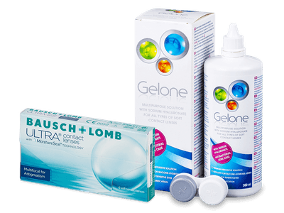 Bausch + Lomb ULTRA Multifocal for Astigmatism (6 lenses) + Gelone 360 ml