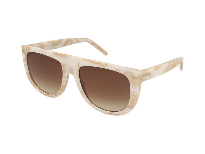 NWT Hugo Boss BOSS 1655/S-0EPC HA Beige Oversized 56mm Sunglasses BOSS - Layered cream-acetate sunglasses with rose-gold-tone  main image 4