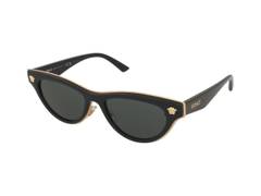 NEW VERSACE SUNGLASSES, VE2273 GB1/87 BLACK WOMEN EYEWEAR NEW VERSACE VE2273 GB1/87 CAT EYE BLACK/GRAY WOMEN  main image 3