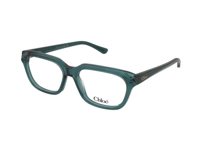 Chloe アイウェア レクタンクル フレム メカネ CH0292O 010 CH0292O Chloé Rectangular Eyeglasses 010 Green - eye-oo.com