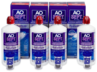 AO SEPT PLUS HydraGlyde Solution 4x360 ml 